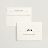 "Boho Chic" - Wedding Thank You Cards in Moonstone by Cass Loh - FREE Recipient Addressing