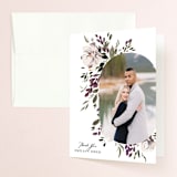 "iliya" - Wedding Thank You Cards in Bordeaux by Itsy Belle Studio - Front