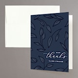 "Forever Intertwined" - Wedding Thank You Cards in Navy by Lindsay Stetson Thompson - Front