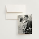 "As if a Dream" - Wedding Thank You Cards in Cloud by Pine Street Creative - Front