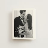 "Side by Side" - Wedding Thank You Cards in Tuxedo by Orasie - Front