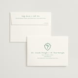 "Palm Tree Crest" - Wedding Thank You Cards in Palm by Erika Firm - FREE Recipient Addressing