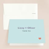 "Destination" - Wedding Thank You Cards in Lilac Haze by leslie hamer - Front