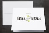 "Unity" - Wedding Thank You Cards in Avocado by Griffinbell Paper Co. - Front