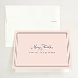 "Chic Gala" - Wedding Thank You Cards in Cotton Candy by Kimberly FitzSimons - Front