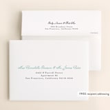 "Old Post Road" - Wedding Thank You Cards in Sea Salt by Jennifer Wick - FREE Recipient Addressing