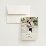 "Panoramic" - Wedding Thank You Cards in Cloud by Heather Schertzer - Front