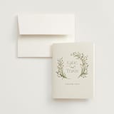 "delicate buds" - Wedding Thank You Cards in Olive by Jennifer Wick - Front