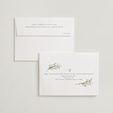 "delicate buds" - Wedding Thank You Cards in Olive by Jennifer Wick - FREE Recipient Addressing