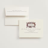 "Fleur" - Wedding Thank You Cards in Sangria by Jen Owens - FREE Recipient Addressing