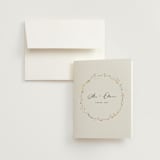 "delicate florals" - Wedding Thank You Cards in Snow by Lori Wemple - Front