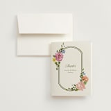 "Garland Monogram" - Wedding Thank You Cards in Summer by Angela Marzuki - Front