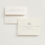 "Sweeping Meadow" - Folded Wedding Thank You Cards in Aquamarine by Everett Paper Goods - FREE Recipient Addressing