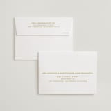 "Swoop" - Wedding Thank You Cards in Marigold by Stacey Day - FREE Recipient Addressing