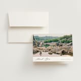 "Somerset" - Wedding Thank You Cards in Evergreen by Melanie Kosuge - Front