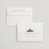"Somerset" - Wedding Thank You Cards in Evergreen by Melanie Kosuge - FREE Recipient Addressing