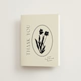 "la graine" - Wedding Thank You Cards in Onyx by Alaina Cherup - Front