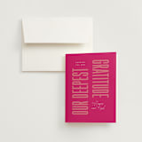 "Pop Romance" - Wedding Thank You Cards in Fruit Punch by Ashley DeMeyere - Front