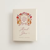 "Crest Fall" - Wedding Thank You Cards in Autumn by Pink House Press - Front