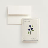 "Blue Bells" - Wedding Thank You Cards in Cornflower by Mere Paper - Front