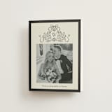 "Ornate sketched frame" - Wedding Thank You Cards in Latte by Jackie Crawford - Front