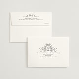 "Ornate sketched frame" - Wedding Thank You Cards in Latte by Jackie Crawford - FREE Recipient Addressing
