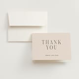"Fero" - Wedding Thank You Cards in Blush by Pati Cascino - Front