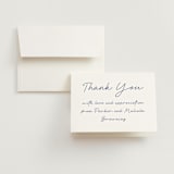 "Santorini" - Wedding Thank You Cards in Cerulean by Zani van Zyl - Front