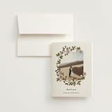 "Vintage Roses" - Wedding Thank You Cards in Snow by Tara Grangroth - Front
