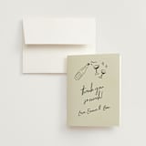 "Handwritten Letter" - Wedding Thank You Cards in Noir by Helena Vitto - Front