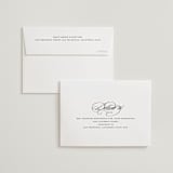 "Black Tie" - Wedding Thank You Cards in Ink by That Girl Press - FREE Recipient Addressing