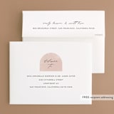 "Arched" - Wedding Thank You Cards in Carnation by Brianne Larsen - FREE Recipient Addressing