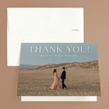 "Understated Elegance" - Wedding Thank You Cards in Buttercream by Brandy Folse - Front