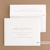 "Understated Elegance" - Wedding Thank You Cards in Buttercream by Brandy Folse - FREE Recipient Addressing