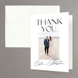 "Union Stack" - Wedding Thank You Cards in Diamond by Jessica Corliss - Front