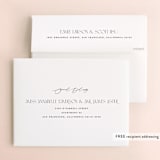 "Black-Tie" - Wedding Thank You Cards in Noir by Benita Crandall - FREE Recipient Addressing