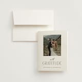 "Bold Elegance" - Wedding Thank You Cards in Snow by Katherine Moynagh - Front