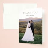 "winter's edge" - Wedding Thank You Cards in Alpine by Eric Clegg - Front