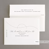 "Engraved" - Wedding Thank You Cards in Charcoal by Claudia Orengo - FREE Recipient Addressing