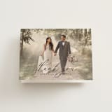 "Corner" - Folded Wedding Thank You Cards in Silk by Kelly Schmidt - Front