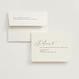 "Corner" - Folded Wedding Thank You Cards in Silk by Kelly Schmidt - FREE Recipient Addressing