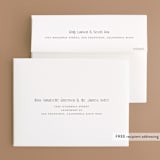 "Cadence" - Wedding Thank You Cards in Ivory by Jennifer Wick - FREE Recipient Addressing