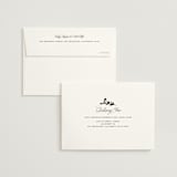 "Simply Classic" - Wedding Thank You Cards in Ebony by Laura Hamm - FREE Recipient Addressing