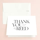 "Carino" - Wedding Thank You Cards in Brise by Pati Cascino - Front