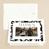 "West Side" - Wedding Thank You Cards in Slate by Hudson meet Rose - Front
