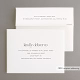 "Aligning" - Wedding Thank You Cards in Tuxedo by Genna Blackburn - FREE Recipient Addressing