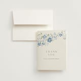 "Meander" - Wedding Thank You Cards in Lilac by Angela Marzuki - Front