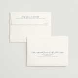"Empire" - Wedding Thank You Cards in Dusty Blue by Jennifer Postorino - FREE Recipient Addressing