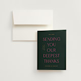 "Miami" - Wedding Thank You Cards in Bird of Paradise by Ashley DeMeyere - Front