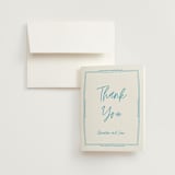 "darby" - Wedding Thank You Cards in Azure by Kelly Watkins - Front